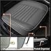 Big Ant Car Seat Cover 1 Piece, PU Faux Leather Bottom Seat Cover, Edge Wrapping Front Seat Protector for Cars (Gray)