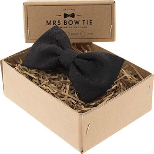 Mrs Bow Tie Buckingham Ready-Tied Bow Tie - Black