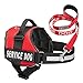 Service Dog Harness & Matching Leash Set | Available In 7 Sizes From Extra Small to Extra Large | Vest Features Reflective Patch and Comfortable Mesh Design From Industrial Puppy