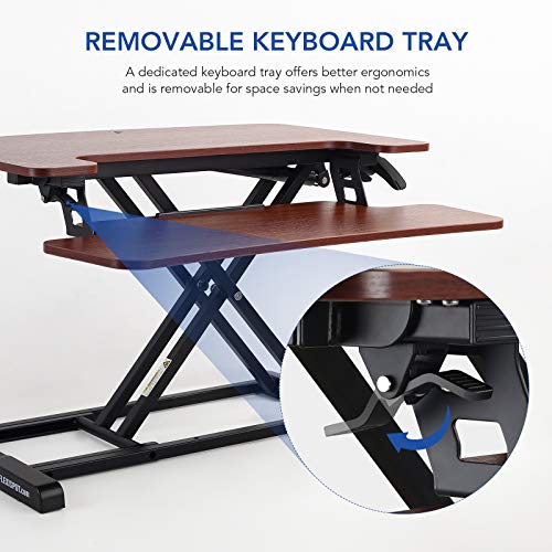 FLEXISPOT Stand up Desk Converter 28" Standing Desk Riser with Deep