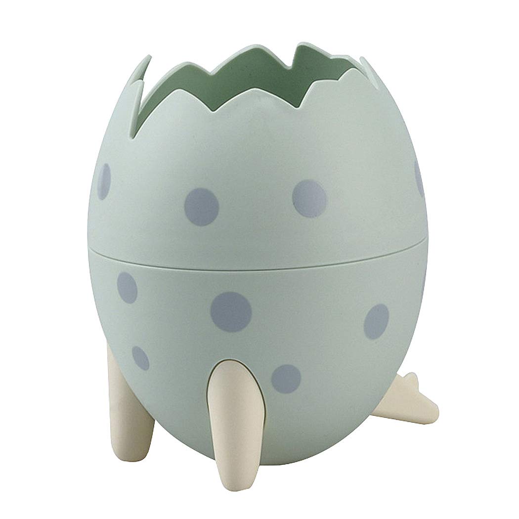SIPLIV Dinosaur Egg Shape Pencil Holder Pen Containers Storage Box Pen Cup Office Supplies Organizer, Green