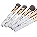 Makeup Brushes Professional 10 Pieces Marble Makeup Brush Set for Powder Cream Foundation Concealer Blush Eyeshadow Eyebrow Lip Make Up Brushes