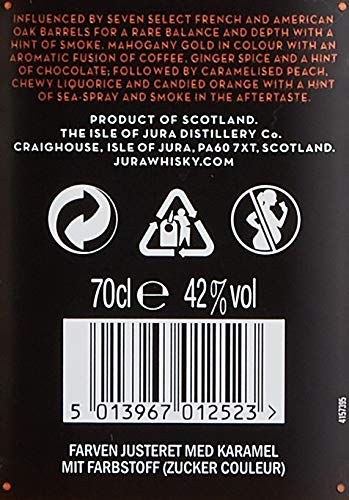Jura SEVEN WOOD Single Malt Scotch Whisky mit Geschenkverpackung (1 x 0,7 l) – Bild 7