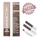 Tattoo Eyebrow Pen Tat Brow Pen Microblade Eyebrow Tattoo Pen Microblading Eyebrow Pen Tattoo Brow Ink Pen Tattoo Brow Tint Pen (Chestnut)