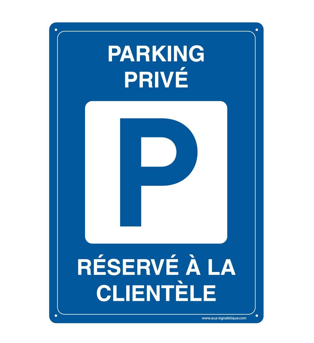 AUA SIGNALETIQUE 202094-AI-p-350x490 Panel, Private Parking for Customer only, 350x490 mm