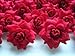 (100) Silk Red Roses Flower Head - 1.75