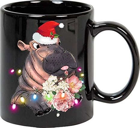 Amazon Com Fiona The Hippo Baby Christmas Mug 11oz Kitchen Dining