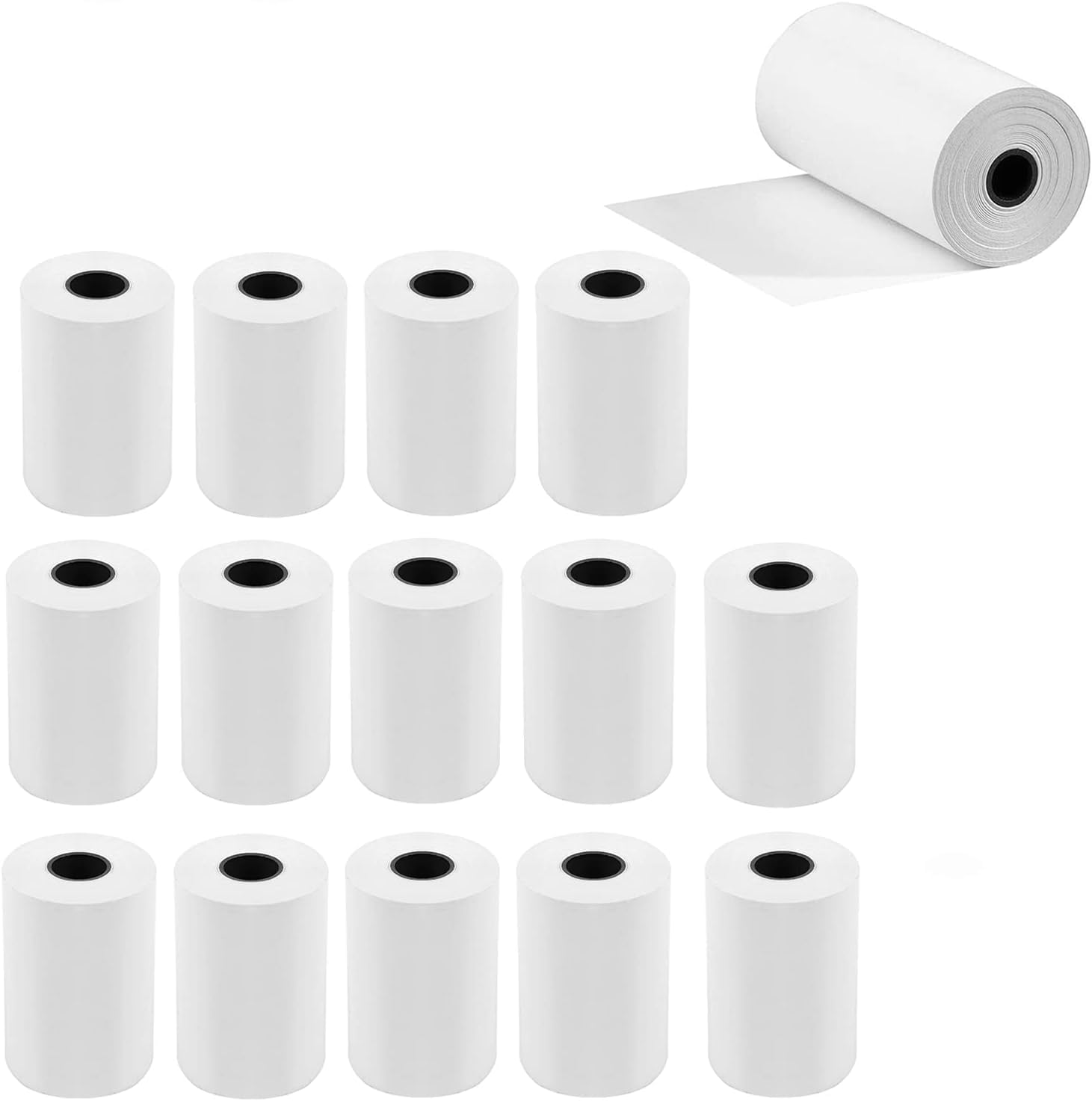 ALLBASA Thermal Paper 57 x 40 x 18 m Thermal Paper Rolls TPE Card Machine Rolls Thermal Paper Rolls, Blue Card Rolls (Pack 15, 57 mm x 40 mm x 18 m)
