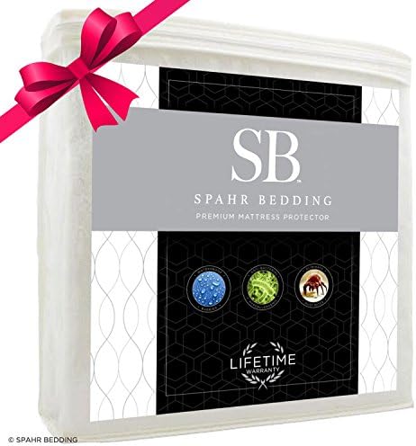 Spahr Bedding Waterproof Mattress Protector - Safe, Breathable Mattress Cover - Cotton Terry Bed Topper for Stain & Odor Protection - Noiseless, Cool-Sleeping Terrycloth - Twin XL Size