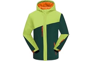 PHIBEE Big Boys' Waterproof Breathable Outdoor Warm Snowboard Ski Jacket