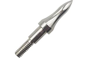 Flying Swifts Archery Field Points Practice Field Tips100/125/150/200/300 Grains Archery Target Practice Hunting Broadheads Points Arrow Tip for Recurve Compound Bow Standard Threaded Screw-in Arrow