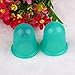GBSELL 2Pcs Small Cups Anti Cellulite Vacuum Silicone Massage Cupping Cups (Green)