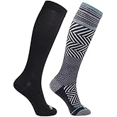 ja vie 76% Merino Wool Compression Socks 15-20mmHg Seamless Toe for Women & Men