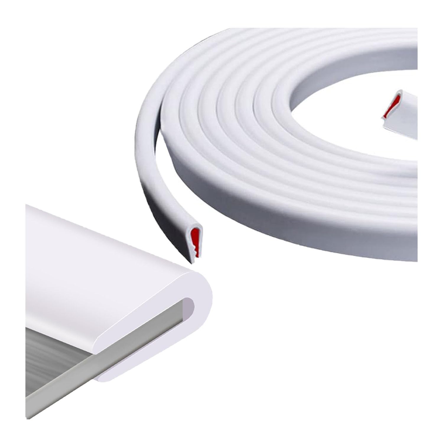 Rubber Edge Trim, Edging Strip, Edge Protector, Plastic Edging Trim, Grommet Strip, Rubber Sealing Strip for Door Trim, Windows, Metal Panels, Glass Panels(3.5m×3.2mm)