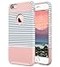 ULAK iPhone 6 Plus Case, iPhone 6S Plus Case, Slim Dual Layer Protection Scratch Resistant Hard Back Cover Shockproof TPU Bumper Case for Apple iPhone 6/6S Plus 5.5 inch-Minimal Rose Gold