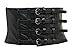 JollyChic Women's Faux Leather Stretchy Wide Waistband Corset Waist Belt (6515cm)