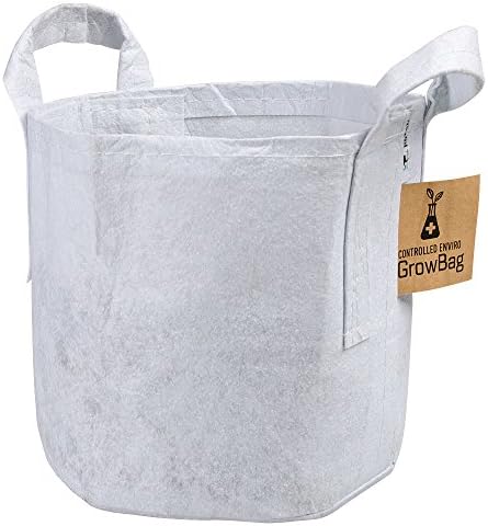 Enviro Controlled Indoor Grow Bag, White, 10 per Bundle (5 Gallon)