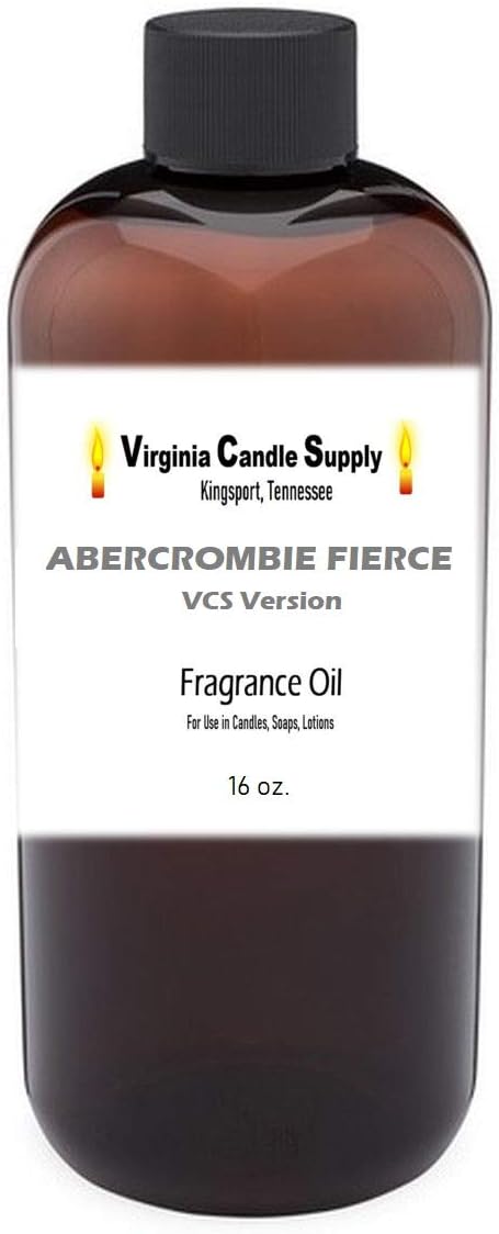 Abercrombie Fierce Fragrance Oil (16 oz Bottle) for Candle Making, Soap Making, Tart Making, Room Sprays, Lotions, Car Fresheners, Slime, Bath Bombs, Warmers