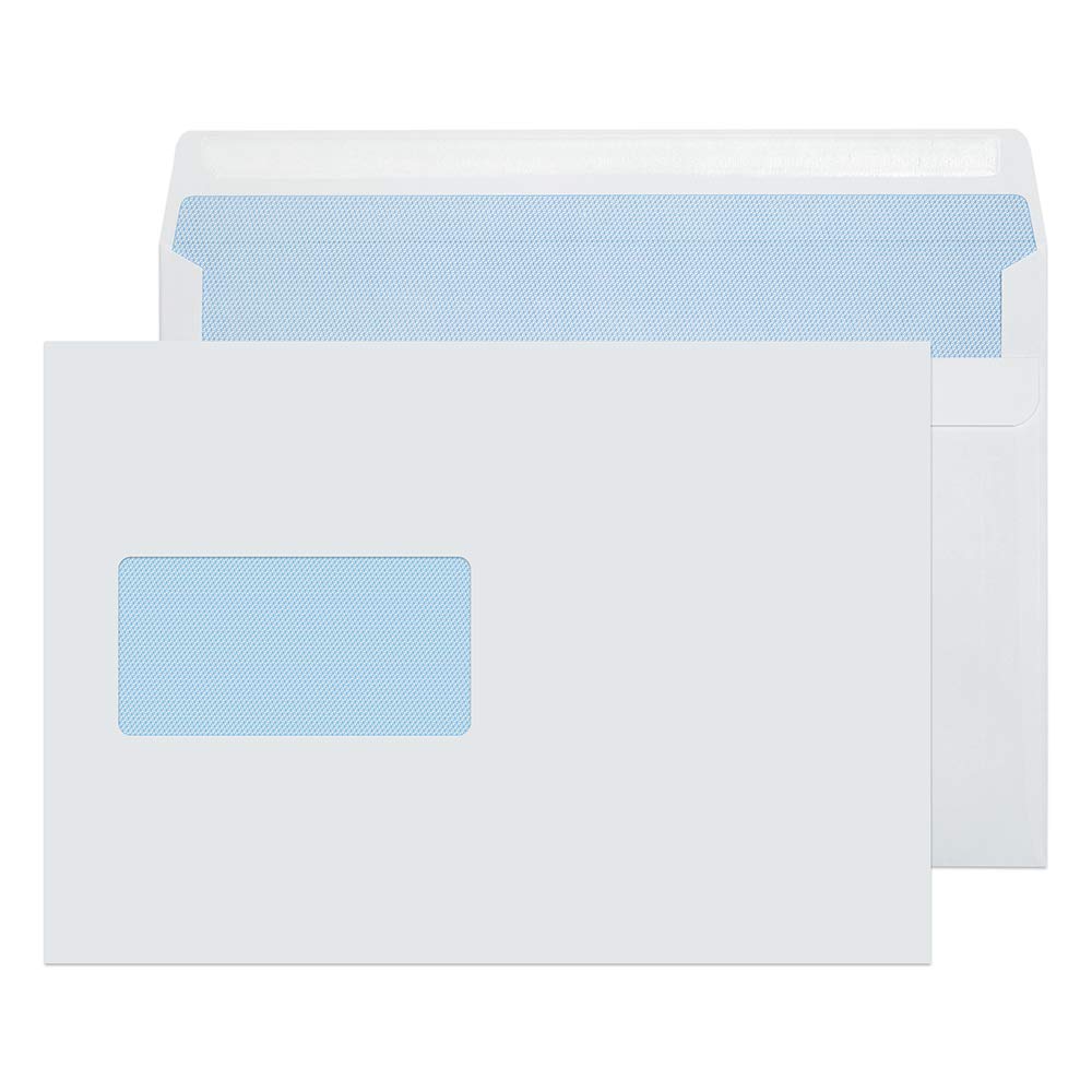 Blake Purely Everyday C5 162 x 229 mm 90 gsm Self Seal Wallet Window Envelopes (1708) White - Pack of 500