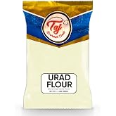 TAJ Premium Urad Flour (White Lentil Flour, Udad Flour), (4-Pounds (NEW))