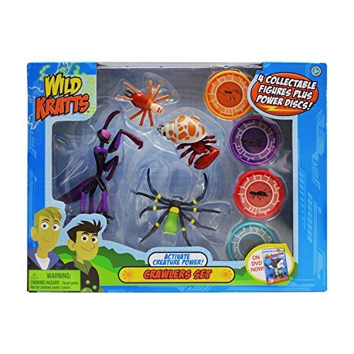 Wild Kratts Toys - 4 Pack Action Figure Set - Activate Creature Power - Crawlers