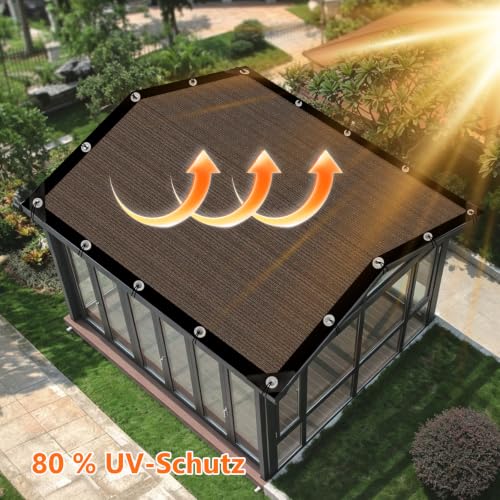 Perforated Shade Netting 2 x 2.5 m 80% Anti-UV Balcony Patio Garden Outdoor | 80% shading rate, effectively block UV rays, breathable HDPE fabric to freshen up your patio and garden.
