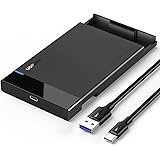 UGREEN 2.5" Hard Drive Enclosure USB C 3.1 Gen 2 to SATA III 6Gbps for SSD HDD 9.5 7mm External Hard Drive Disk Case with UAS