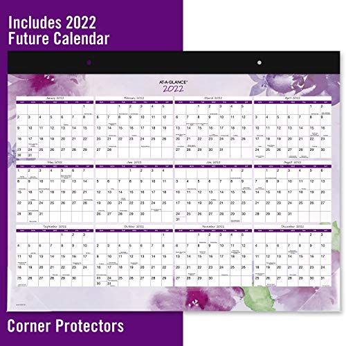 2021 Desk Calendar by ATAGLANCE, Monthly Desk Pad, 213/4" x 17", Standard, Beautiful Day