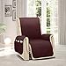 MOYMO Reversible Oversized Recliner Chair Cover,Durable Recliner Slipcover with 2 Inch Strap,Machine Washable Recliner Cover for Dogs,Kids,Pets(Recliner Oversize:Chocolate/Beige)