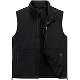 Msmsse Men's Outerwear Lightweight Vest Standing Collar Puffer Sleeveless Jacket for Hiking Running Golf