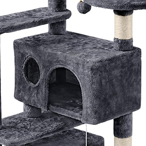 Yaheetech 55 inches Cat Tree for Indoor Cats, MultiLevel Cat Tower w