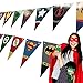 KUDES Superhero and Avengers Triangle Banners Party Supplies for Baby Shower,Children Kids First Birthday Party, Nursery Decorations and DC Justice League