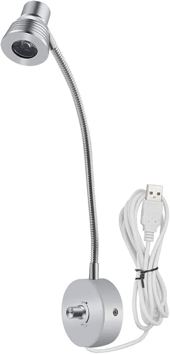 Bonlux - Lámpara de lectura LED con cuello de cisne giratorio