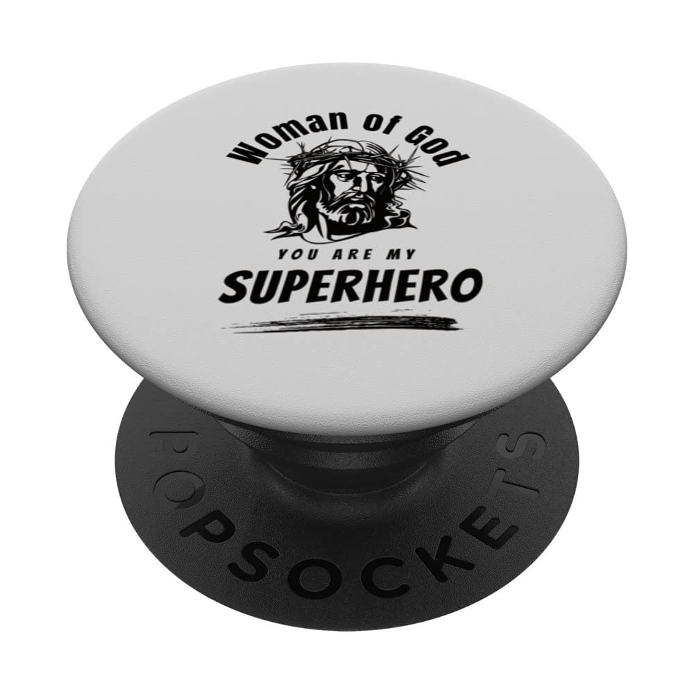 Jesus Superhero Woman of God PopSockets Swappable PopGrip