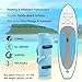 SereneLife Inflatable Stand Up Paddle Board (6 Inches Thick) Universal SUP Wide Stance w/ Bottom Fin for Paddling and Surf Control | Non-Slip Deck | Youth and Adult