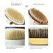 Tinksky Body Brush Premium Natural Boar Bristle Scrubbing Brush Long Handle with Detachable Head for Exfoliating Reduce Cellulite
