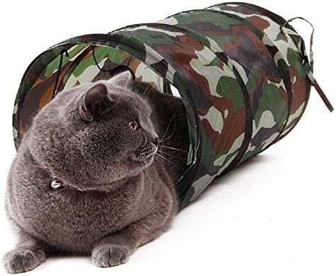 Nut Shop Pet Cat Kitten Tunnel Toys Tunnel Crinkle Small Cat Tube Portable Toys 50x25cm