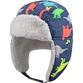 BAVST Winter Trapper Hat for Boys Girls Waterproof Warm Baby Toddler Ushanka Fleece Beanie Hats for 6M-6T