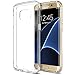 Trianium Galaxy S7 Edge Case, [Clear Cushion] Premium Bumper TPU/PC Scratch Resistant Cases for Samsung Galaxy S7 Edge Seamless Integrated Shock-Absorbing Cover with Back Hard Panel - Soft Clear