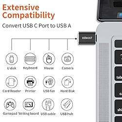 USB C to USB Adapter [2-Pack], Thunderbolt 4 to USB