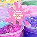 Unicorn Slime Kit for Girls, Ultimate Slime Making Kit w/ Storage Box, Complete All-in-One Box DIY Slime Supplies & Unicorn Stuff, Rainbow Slime & Glitter Slime Accessories, Non Toxic Kids Slime Set