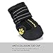 Petacc Dog Boots Water Resistant Dog Shoes for Large Dogs and Black Labrador 4 Pcs in Size 8 Black