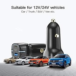 USB C Car Charger Adapter,Giq,52.5W Dual Port Fast