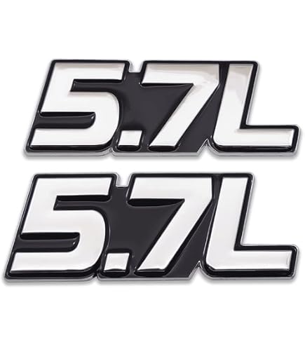 FOR 5.7 CHEVY LS1 LS V8 STICK ON 3D BLACK RED AUTO METAL EMBLEM TRIM BADGE LOGO