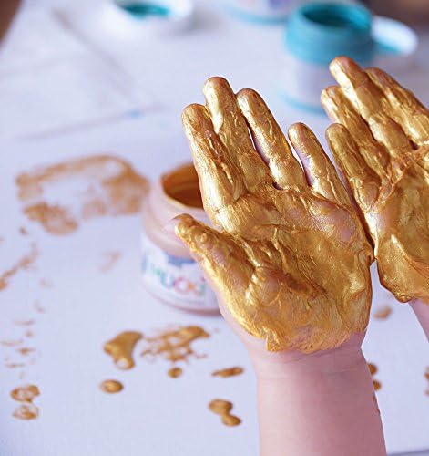 Mucki Finger Paint, Metallic Silver, 150 ml (Pack of 1) - Image 4