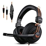 KKmoon Wired Gaming Over Ear Bass Headset with Microphone