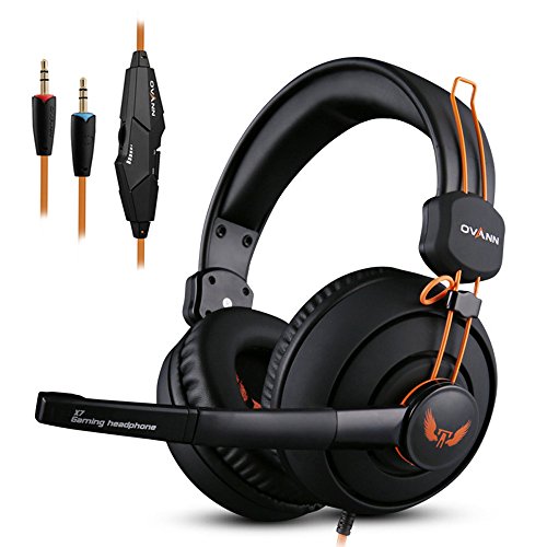 [2016 New Release] KKmoon Professional Gaming headset Bass Headset Headphone Earphone Over Ear 3.5mm Wired with Microphone for PC Computer Laptop