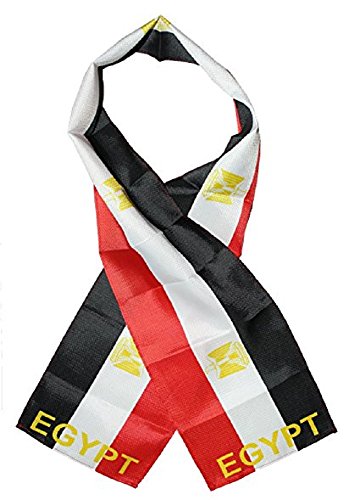Egypt Country Lightweight Flag Printed Knitted Style Scarf 8