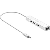 Micro USB Host OTG to Ethernet Network Adapter and USB HUB for Google Nexus Player, Raspberry Pi Zero, Windows Android Tablet (DC Powered)