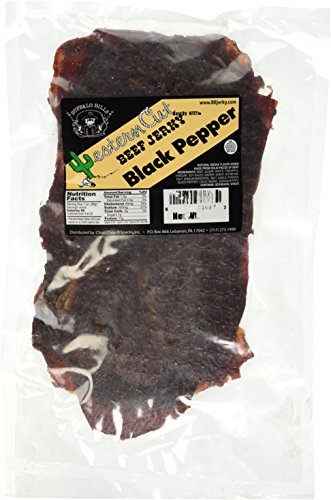 Buffalo Bills 18oz Black Pepper Western Cut Big Slab Beef Jerky (15 beef jerky slabs per bag)